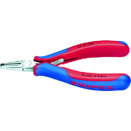 トラスコ中山 KNIPEX 6422-115 エレクトロニクスエンドカッティングニッパー（ご注文単位1個）【直送品】