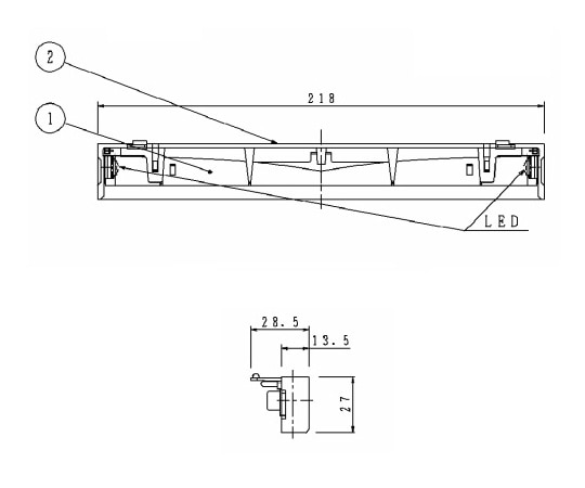 ライフソリューションズ LED誘導灯補修ランプ　FK91220 1個（ご注文単位1個）【直送品】