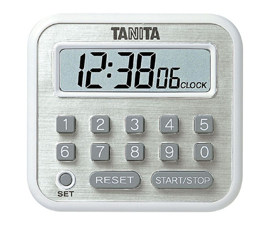 タニタ デジタルタイマー　100時間計　ホワイト　TD-375WH 1個（ご注文単位1個）【直送品】