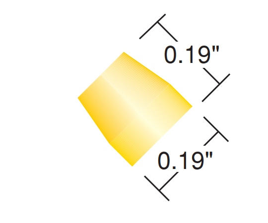 IDEX フランジレスフェラル　Yellow　ETFE(10pk)　P-300X 1セット（ご注文単位1セット）【直送品】