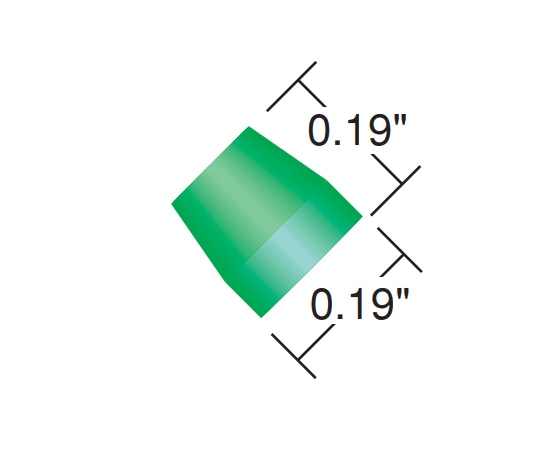 IDEX フランジレスフェラル　for　1.8mm　OD　Tubing　Green　ETFE(10pk)　P-342X 1セット（ご注文単位1セット）【直送品】