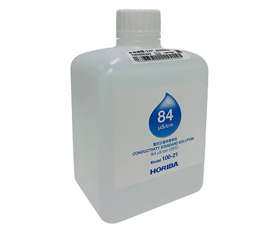 HORIBA 電気伝導率標準液　84μS/cm　500mL　100-21 1本（ご注文単位1本）【直送品】