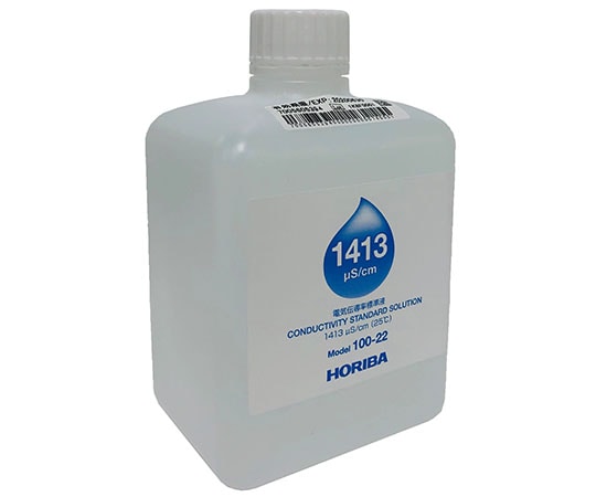 HORIBA 電気伝導率標準液　1413μS/cm　500mL　100-22 1本（ご注文単位1本）【直送品】