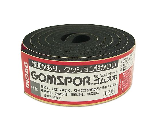 イノアック ゴムスポンジロール　粘着付き　30mm×1m×5mm　N14-530MT 1巻（ご注文単位1巻）【直送品】