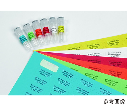 Diversified　Biotech 1.5mLチューブ用 クライオベイビー シートタイプ ホワイト 1個（85枚×20シート入）　LCRY-1700 1個（ご注文単位1個）【直送品】