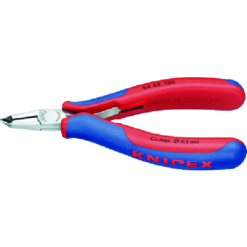 トラスコ中山 KNIPEX 6462-120 エレクトロニクスエンドカッティングニッパー（ご注文単位1個）【直送品】