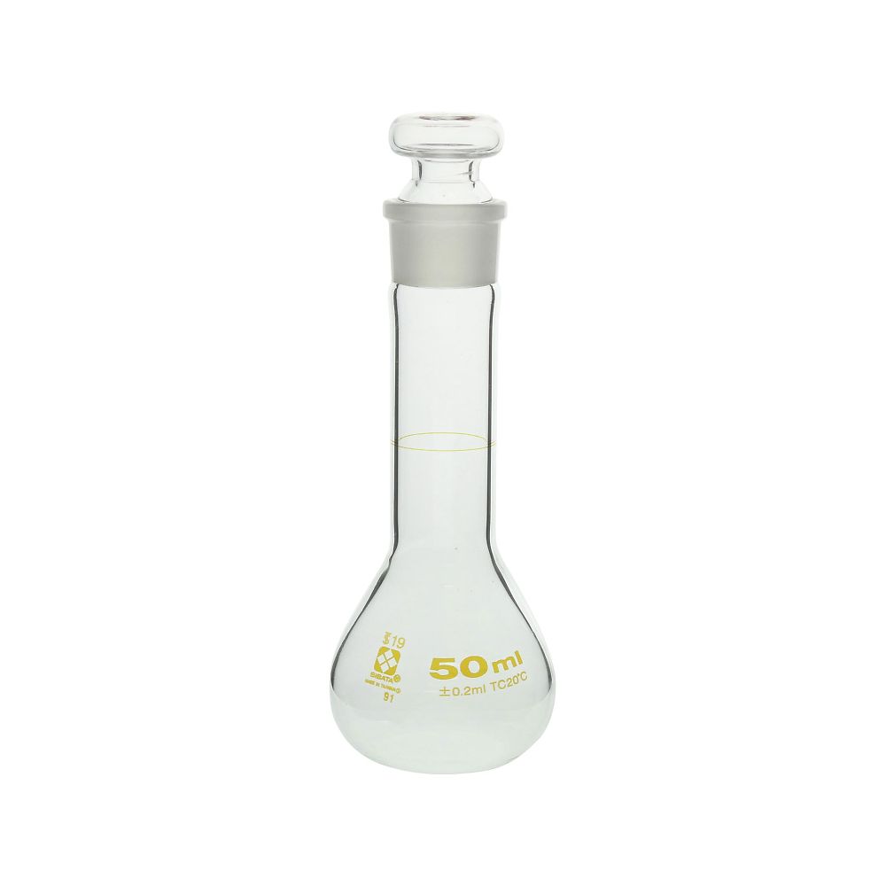 柴田科学 メスフラスコ　短形　50mL　023080-50 1個（ご注文単位1個）【直送品】