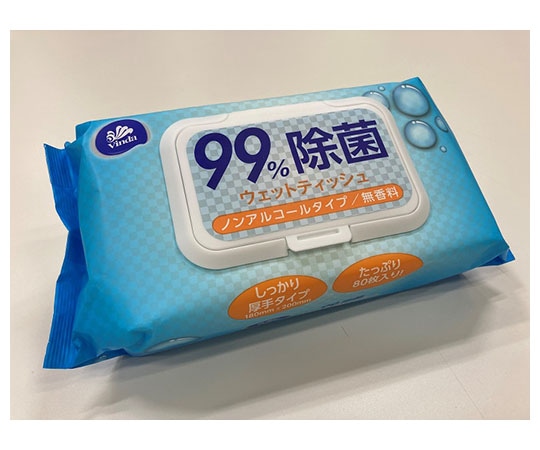 丸紅紙パルプ販売 99%除菌ウェットティッシュ（ノンアルコール・しっかり厚手タイプ）80枚入　 1パック（ご注文単位1パック）【直送品】