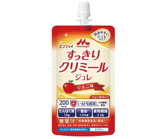 森永乳業クリニコ エンジョイすっきりクリミールジュレ　（栄養補助食品）　りんご味　24袋入　655589 1箱※軽（ご注文単位1箱）【直送品】