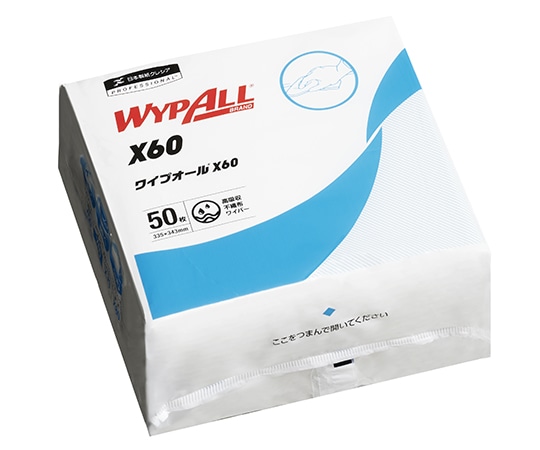 クレシア ワイプオールX60　クロスライク　4つ折りタイプ　50枚×18袋入　60565 1ケース（ご注文単位1ケース）【直送品】