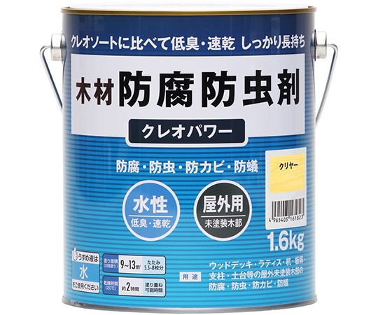 和信ペイント クレオパワー　クリヤー　1.6kg　#800502 1個（ご注文単位1個）【直送品】