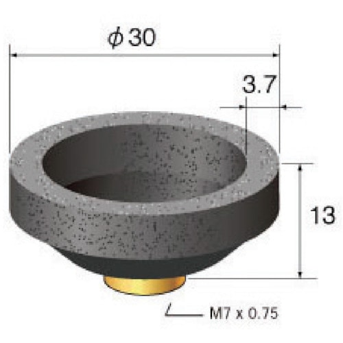 トラスコ中山 ナカニシ インパルス用先端工具 (1Pk(箱)＝12個入)　293-2733（ご注文単位1パック）【直送品】