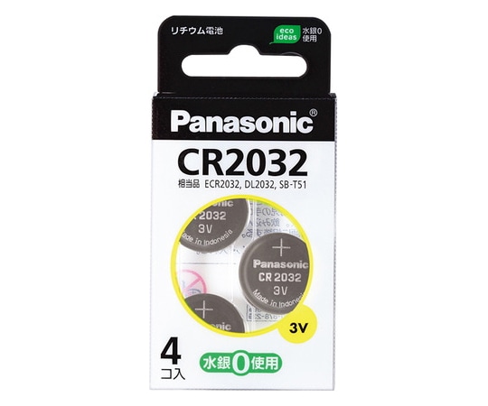 パナソニック リチウム電池　4個パック　CR2032/4H 1パック（ご注文単位1パック）【直送品】