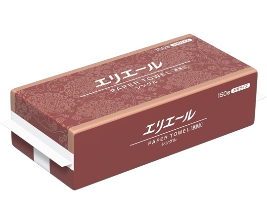 エリエール（大王製紙） エリエール　ペーパータオル　無漂白シングル　150枚×25パック入（大判）　703319 1ケース（ご注文単位1ケース）【直送品】