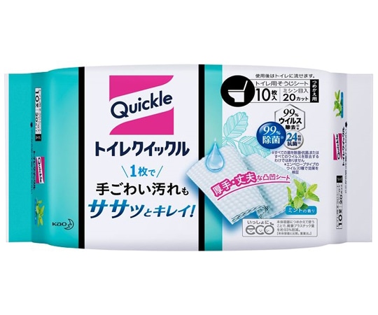 花王 トイレクイックル　つめかえ用　10枚入　4901301010940 1袋（ご注文単位1袋）【直送品】