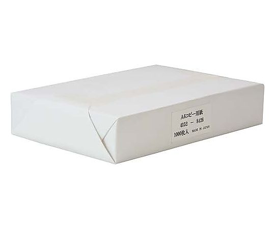 新生紙パルプ商事 コピー用紙A6（領収書用）1冊（1000枚入）　4101-7371 1冊（ご注文単位1冊）【直送品】