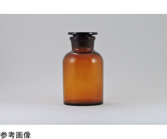 アズワン 試薬瓶　60mL　広口　茶　 1個（ご注文単位1個）【直送品】