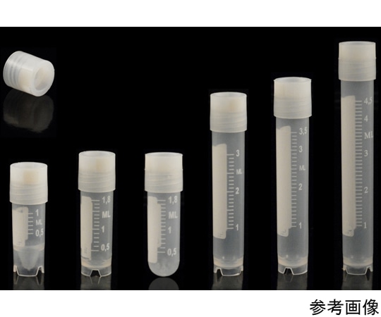 Biosigma クライオチューブ　1.2mL　自立型　アウターキャップ　500本（50本×10袋）　CL1ARBEPSTS 1箱（ご注文単位1箱）【直送品】