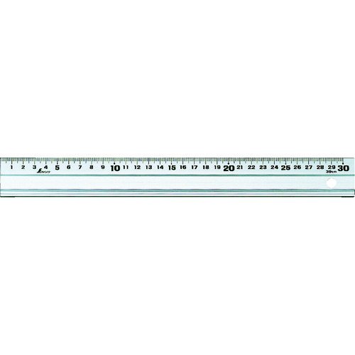 トラスコ中山 シンワ アルミ製スケールアル助300mmスベリ止付（ご注文単位1本）【直送品】