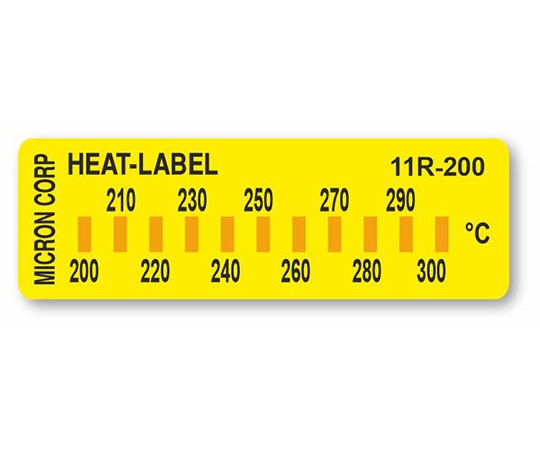 ミクロン ヒートラベル（不可逆性）11点表示 1ケース（10枚入）　11R-200 1ケース（ご注文単位1ケース）【直送品】