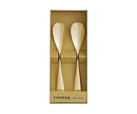 アヅマ COPPER the cutlery アイスクリームスプーン×2本 シルバー　CI-2GDmi 1個（ご注文単位1個）【直送品】