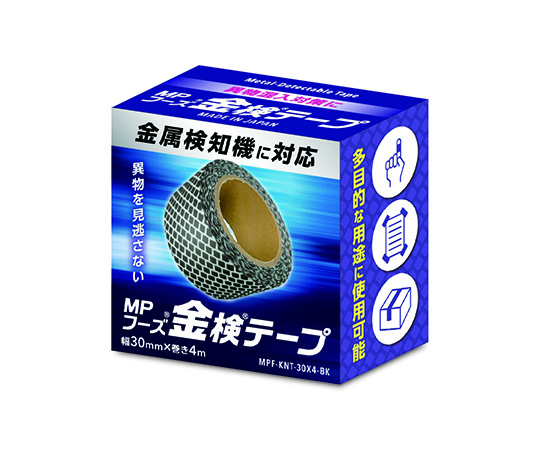 アラム 金検テープ　MPF-KT-30X4-BK 1巻（ご注文単位1巻）【直送品】