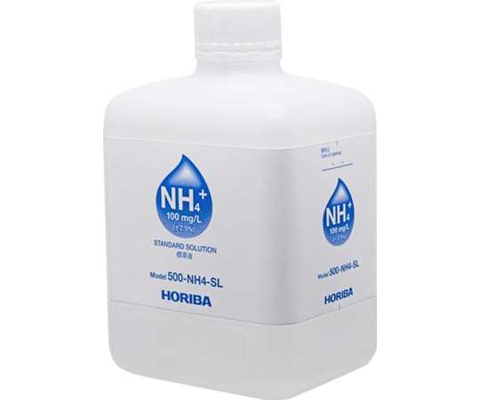 HORIBA 100mg/L アンモニウムイオン標準液　500-NH4-SL 1本（ご注文単位1本）【直送品】