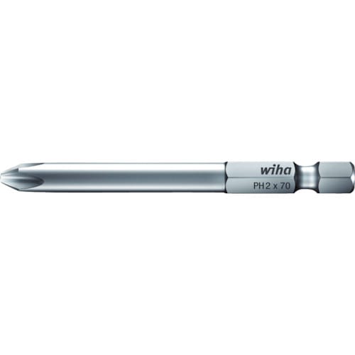 トラスコ中山 wiha プロフェッショナル1／4 プラスビットE63型 刃先00 全長90mm 798-3859  (ご注文単位1本) 【直送品】