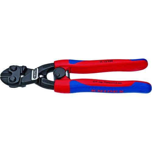 トラスコ中山 KNIPEX 200mm ミニクリッパー(スプリング付)（ご注文単位1個）【直送品】