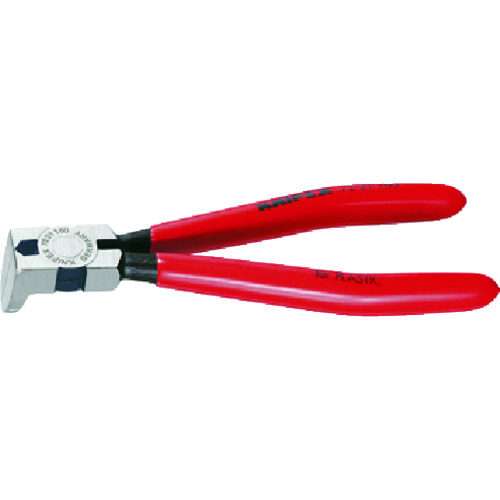 トラスコ中山 KNIPEX 7221-160 プラスチック用ニッパー 85度（ご注文単位1個）【直送品】