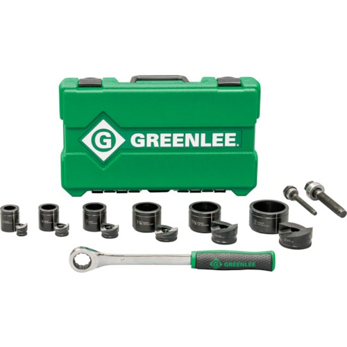 トラスコ中山 GREENLEE 手動ラチェット式パンチャーセット（ご注文単位1個）【直送品】