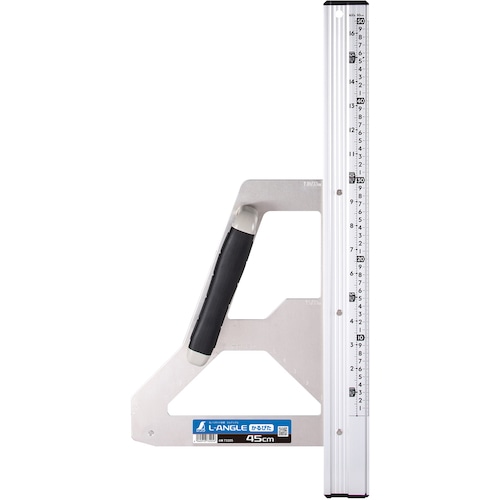 トラスコ中山 シンワ 丸ノコガイド定規 エルアングル かるぴた 45cm 併用目盛 557-4567  (ご注文単位1本) 【直送品】
