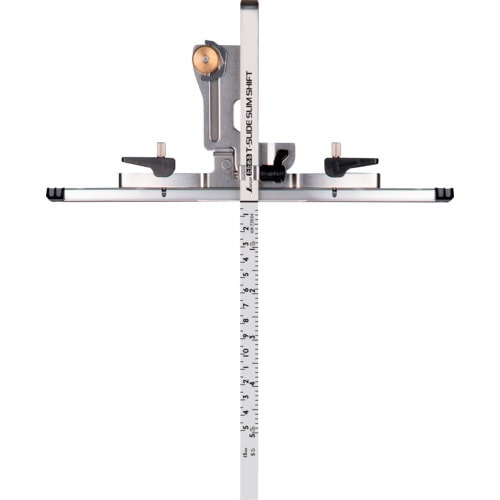 トラスコ中山 シンワ 丸ノコガイド定規 たためるTスライド スリムシフト 15CM 併用目盛 580-5498  (ご注文単位1本) 【直送品】