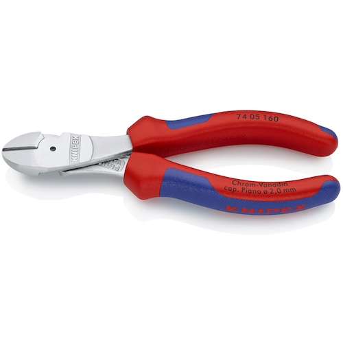 トラスコ中山 KNIPEX 7405-160 強力型ニッパー160mm（ご注文単位1個）【直送品】