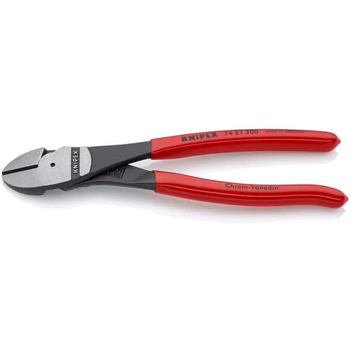 トラスコ中山 KNIPEX 強力型ニッパー 12°オフセット型 200mm　446-8899（ご注文単位1個）【直送品】