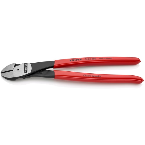 トラスコ中山 KNIPEX 7421-250 強力型斜ニッパー(ベントタイプ)（ご注文単位1個）【直送品】