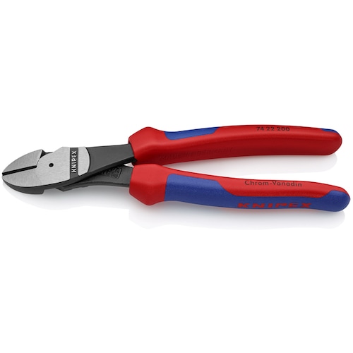 トラスコ中山 KNIPEX 強力型ニッパー 12°オフセット型 200mm　446-8902（ご注文単位1個）【直送品】