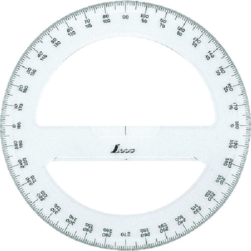 トラスコ中山 シンワ 分度器360°15cm全円（ご注文単位1本）【直送品】