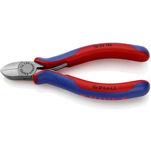 トラスコ中山 KNIPEX 125mm 精密用ニッパー 125mm　446-8929（ご注文単位1個）【直送品】