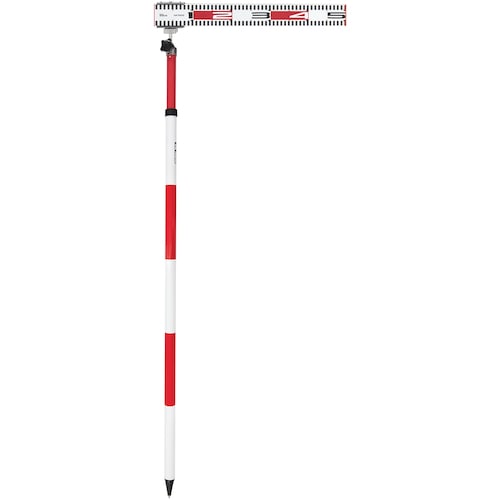 トラスコ中山 シンワ ポール標尺 アルミ製 50cm 巾60mm 伸縮式2m2段 557-4610  (ご注文単位1本) 【直送品】