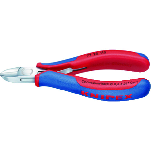 トラスコ中山 KNIPEX 精密用ニッパー 115mm　446-9046（ご注文単位1個）【直送品】