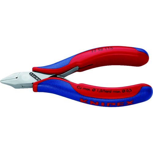 トラスコ中山 KNIPEX 7752-115 エレクトロニクスニッパー（ご注文単位1個）【直送品】