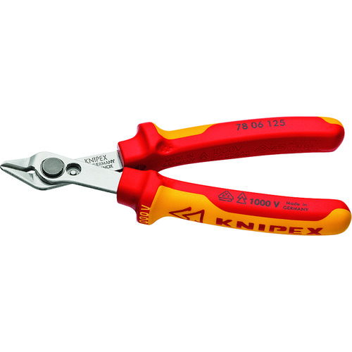 トラスコ中山 KNIPEX 絶縁スーパーニッパー（ご注文単位1個）【直送品】