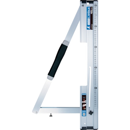 トラスコ中山 シンワ 丸ノコガイド定規 たためるエルアングル 45cm メートル目盛（ご注文単位1台）【直送品】