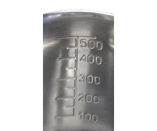 エスコ 500ml 計量カップ(ｽﾃﾝﾚｽ製)　EA991KS-0.5 1本（ご注文単位1本）【直送品】