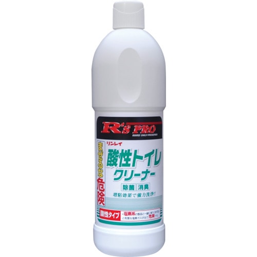 トラスコ中山 リンレイ R’sPRO 酸性トイレクリーナー 800ml（ご注文単位1本）【直送品】