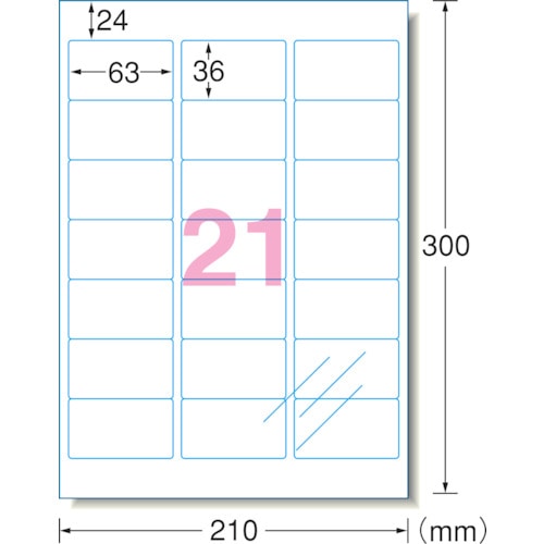 トラスコ中山 3M エーワン[[TM上]] 透明保護フィルム 63×36mm (6枚入)（ご注文単位1パック）【直送品】