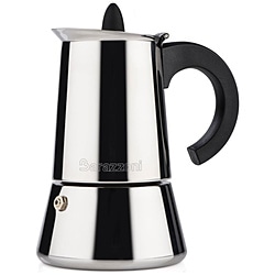 Barazzoni　バラゾーニ IH エスプレッソコーヒーメーカー4カップ LA CAFFETTIERA INOX  830008004 1個（ご注文単位1個）【直送品】