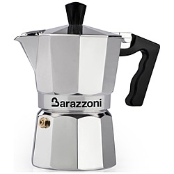 Barazzoni　バラゾーニ 直火用 エスプレッソコーヒーメーカー2カップ LA CAFFETTIERA ALLUMINIO E COLORATA シルバー 830005502 1個（ご注文単位1個）【直送品】