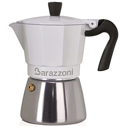 Barazzoni　バラゾーニ IH/直火 エスプレッソコーヒーメーカー 6カップ LA CAFFETTIERA BIANCA IBRIDA  830005106 1個（ご注文単位1個）【直送品】